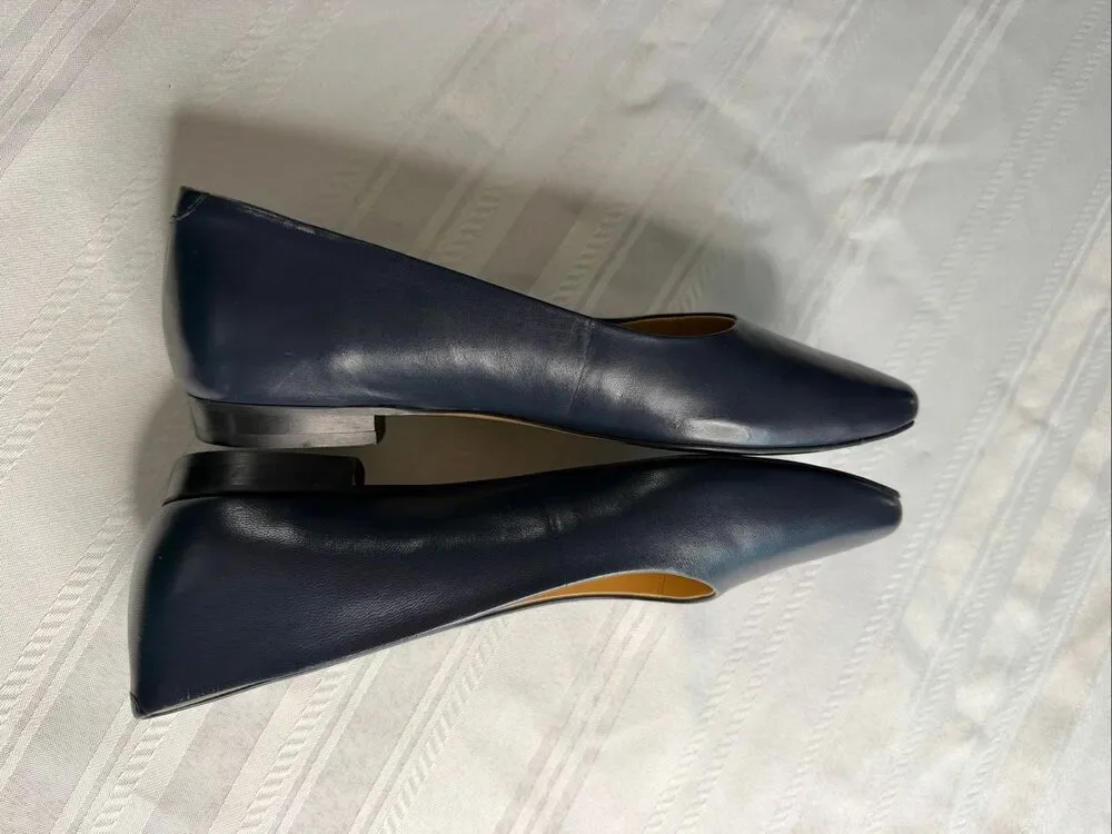 Trotters Women’s Navy Blue Honor Flats Comfort Shoes Size 7.5 7 1/2 M